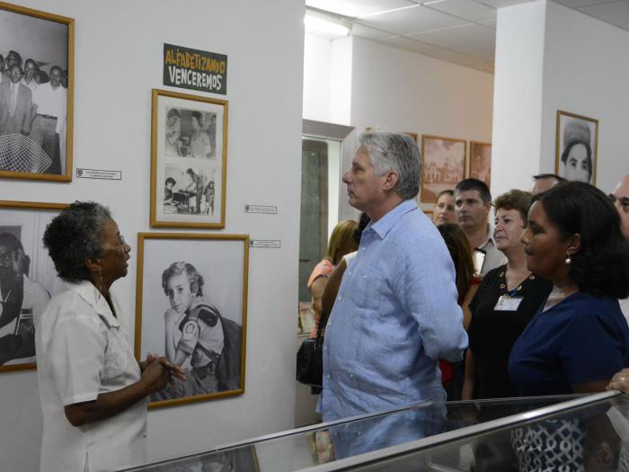 Díaz-Canel dio seguimiento a la conservación de la memoria histórica, a las acciones de la Tarea Vida y a la aplicación de la ciencia y la innovación en los sectores productivos.