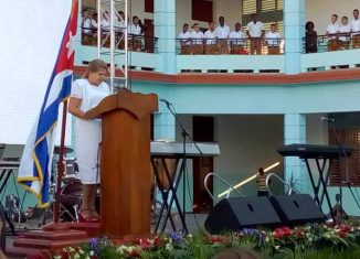 Los estudiantes reconocieron el esfuerzo de los constructores para garantizar las condiciones necesarias en el centro escolar.