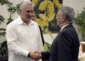 Durante el intercambio Díaz-Canel destacó el papel de Fihav en el fortalecimiento de las relaciones económicas y reconoció el difícil contexto en el cual se desarrolla la cita por el recrudecimiento del bloqueo de Estados Unidos