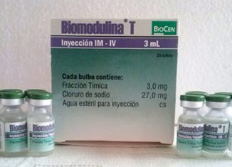 El medicamento, producido en el Centro Nacional de Biopreparados (BioCen), tiene resultados comprobados en el aumento de las defensas de los organismos y las evidencias científicas apuntan a que durante una infección de Covid-19, provee linfocitos T para combatir la enfermedad.