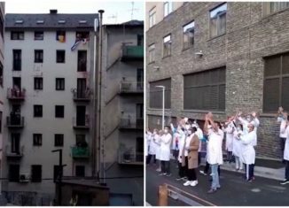 Desde los mismos balcones y ventanas que los ciudadanos de ese Principado utilizan a diario para homenajear a quienes están en la primera línea frente al nuevo coronavirus, aplaudieron al personal de la nación caribeña.