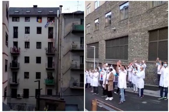 Desde los mismos balcones y ventanas que los ciudadanos de ese Principado utilizan a diario para homenajear a quienes están en la primera línea frente al nuevo coronavirus, aplaudieron al personal de la nación caribeña.