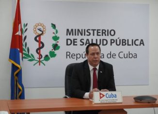 El ministro de salud pública de Cuba, doctor José Ángel Portal Miranda, intervino en la 73 Asamblea Mundial de la Salud, que se desarrolla este lunes de manera virtual.