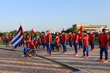 Con la presencia del primer ministro, Manuel Marrero Cruz, la delegación paralímpica cubana recibió en la mañana de este viernes la bandera que defenderá en la cita de Tokio, del 24 de agosto al 5 de septiembre.