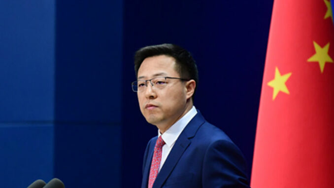 Zhao Lijian, vocero del Ministerio de Relaciones Exteriores, dijo a Prensa Latina que su gobierno se opone a cualquier manifestación de injerencia en asuntos internos, acoso y coerción a otras naciones ya sea por la vía económica, política o militar.