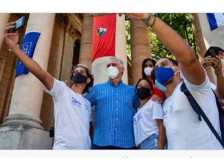 Al comentar en Twitter un encuentro realizado con un centenar de jóvenes de diversos sectores, en la Universidad de La Habana (UH), el mandatario cubano apuntó: ¨Cuando hablamos con ustedes uno se siente muy seguro de que vamos a tener en el menor tiempo posible un país mejor.