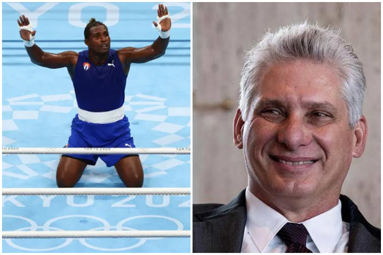 ¡Qué madrugada nos has dado Julio César! En la Patria se sintió el te amo Cuba que dijiste cuando ganaste tu segundo oro olímpico. Felicidades, muchacho, tu pelea fue rotunda. Ya tenemos 6 medallas de oro y nuestra pequeña isla ocupa el lugar 13 en el medallero ¡Qué hazaña!, escribió el mandatario cubano.