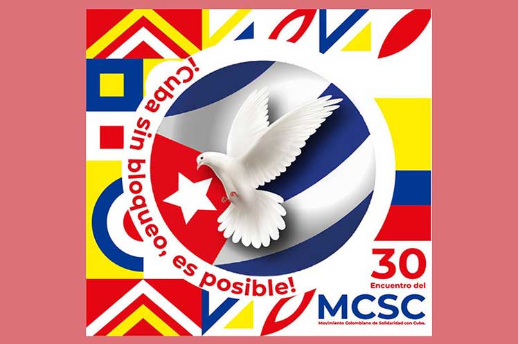 El XXX Encuentro del Movimiento Colombiano de Solidaridad con la mayor de las Antillas (MCSC) continúa este martes con espacios participativos donde el eje fundamental será la lucha contra el bloqueo impuesto por Estados Unidos al país caribeño.