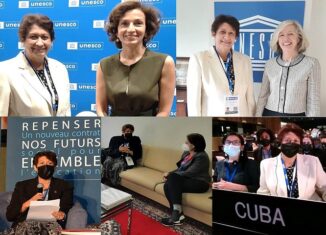 La ministra de Educación de Cuba, Ena Elsa Velázquez, abordó este viernes en esta capital la colaboración bilateral con homólogos y autoridades del sector de varios países, en el contexto de la 41 Conferencia General de la Unesco.