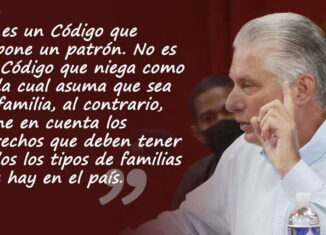 Díaz-Canel calificó de emancipador el Código de las Familias que desde hoy es objeto de consulta popular en Cuba. (Foto: Radio Rebelde)