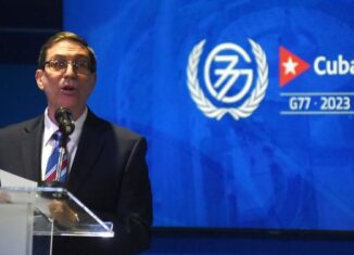 ministro de Relaciones Exteriores Bruno Rodríguez Parrilla ofreció una conferencia de prensa previa a la celebración de la Cumbre de Jefes de Estado y Gobierno del G77