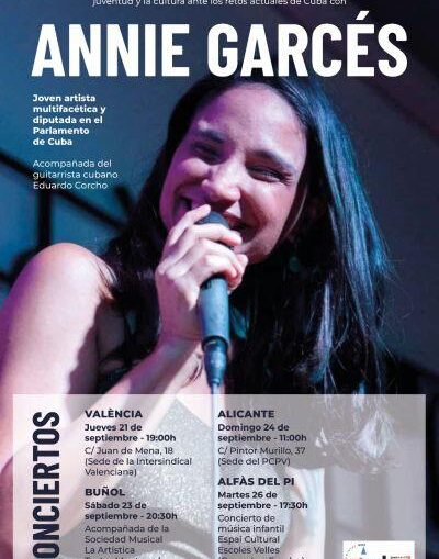 Cantante cubana Annie Garcés