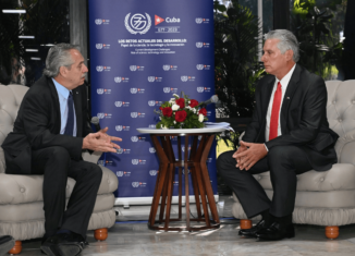 Alberto Fernández y Miguel Díaz-Canel Bermúdez