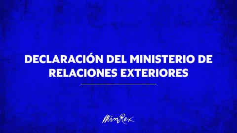 declaración del Ministerio de Relaciones Exteriores de Cuba