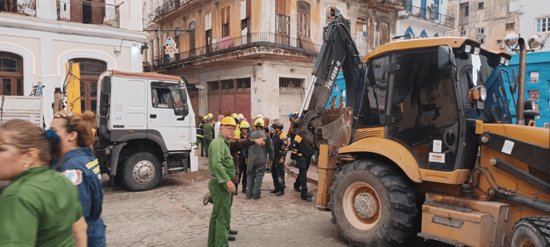 Derrumbe en La Habana