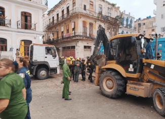 Derrumbe en La Habana